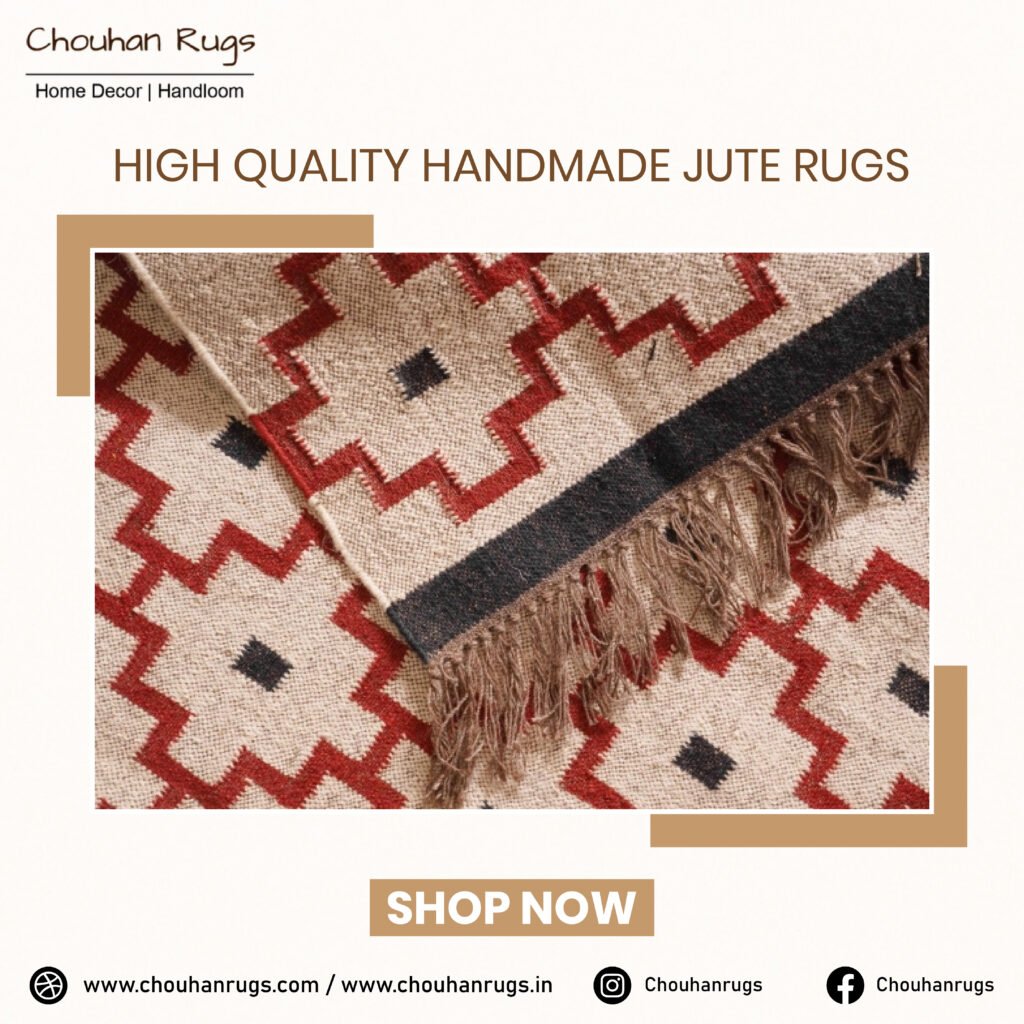 Grace your home with Jute Kilim Rugs and Jute Hemp Rugs by chouhanrugs.in