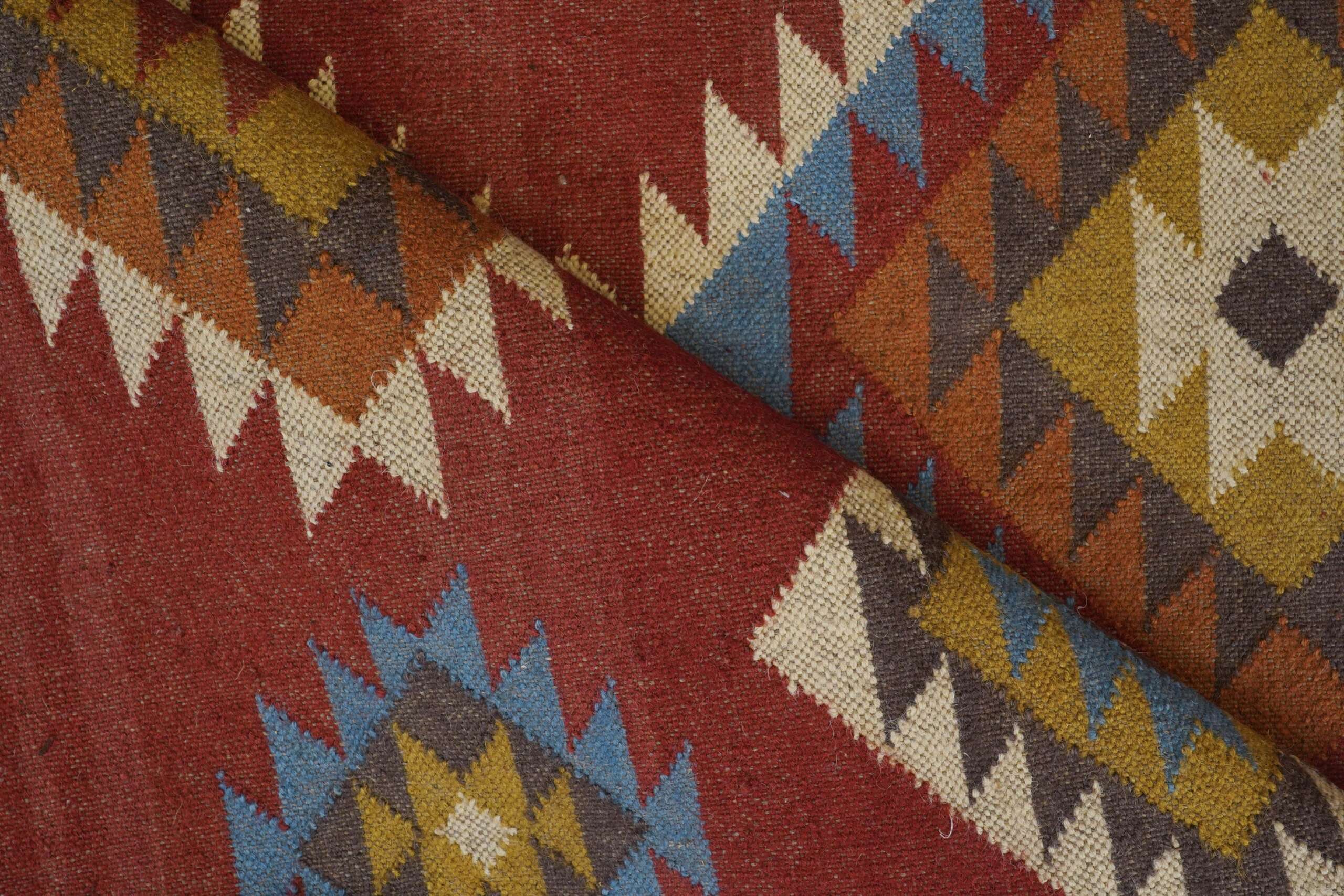 Classic Wool Jute Kilim Rug Neutral Border Pattern Style