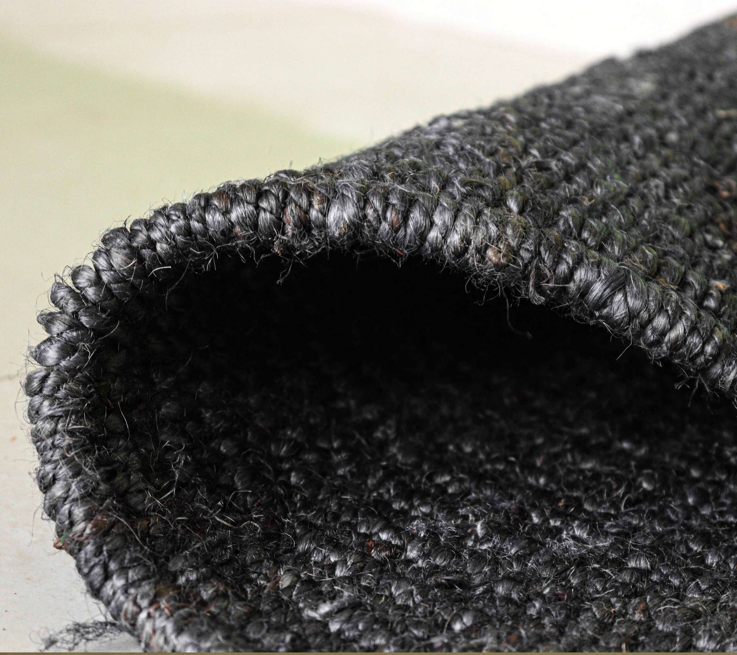 Estate Contrast Border Jute Area Rug Classic Frame Designs